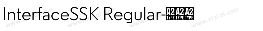 InterfaceSSK Regular字体转换